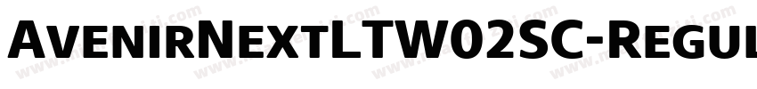 AvenirNextLTW02SC-Regular Regular字体转换